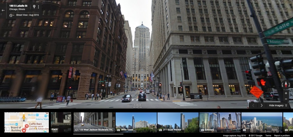 Google Streetview Chicago Board of Trade